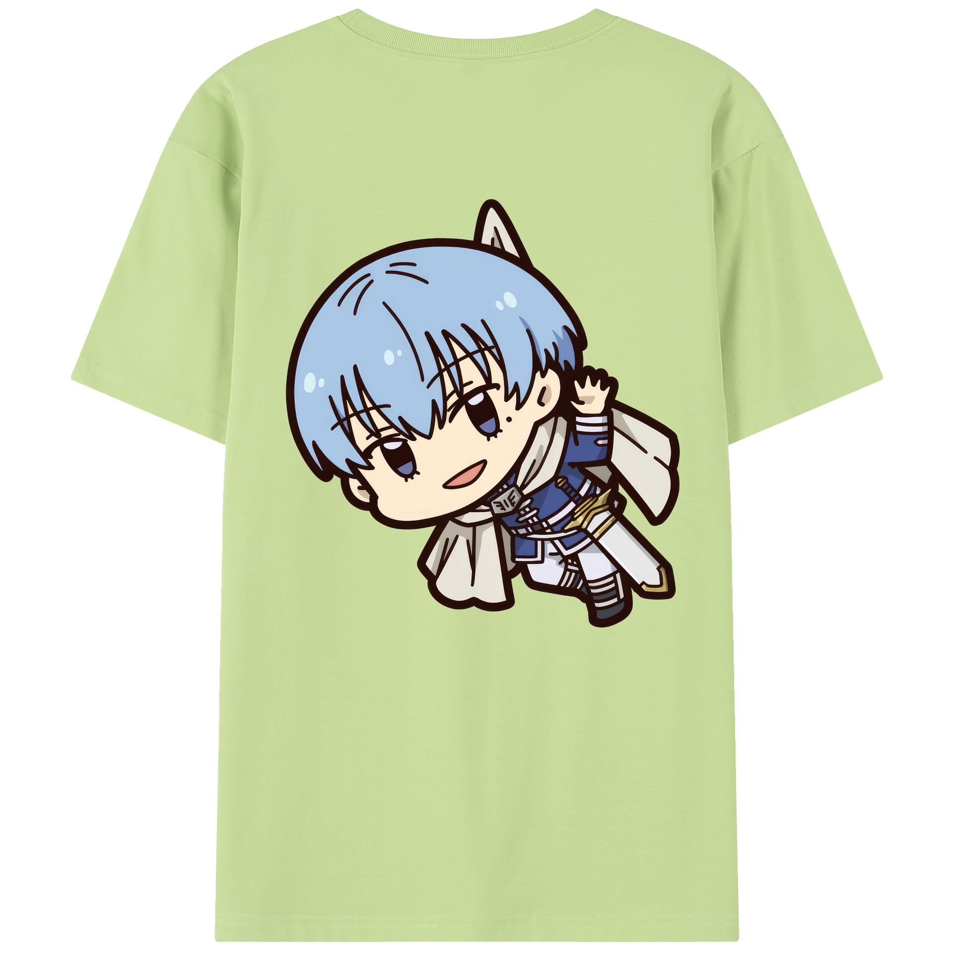 （画像用） 葬送のフリーレン Frieren 綿100％半袖Tシャツ（背面プリント）